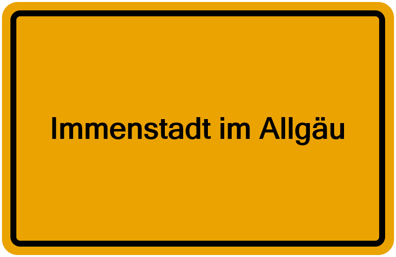 Handelsregisterauszug Immenstadt im Allgäu